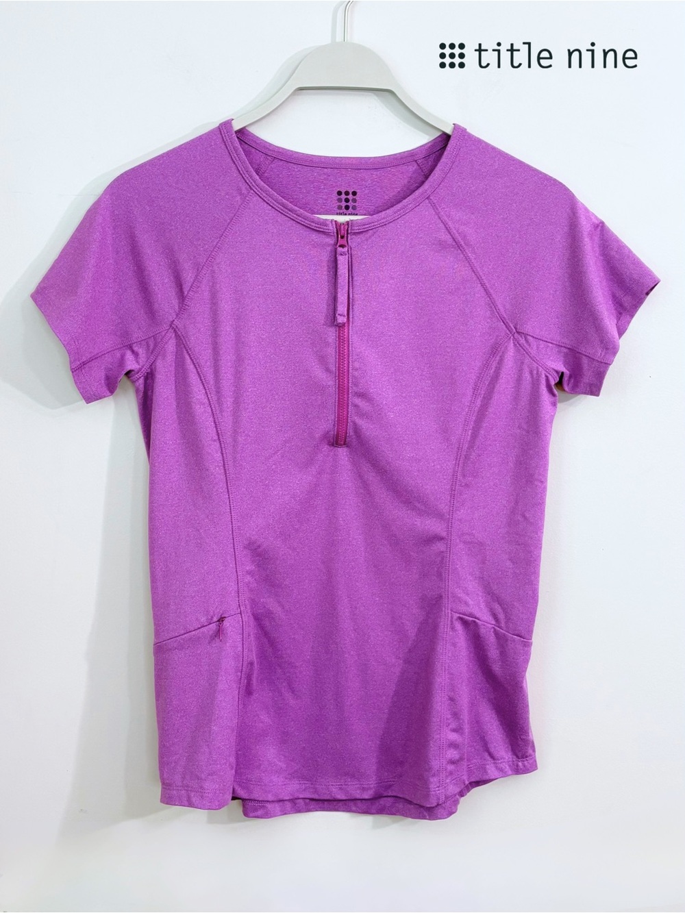 Title Nine Sunbuster 1/2 Zip Short Sleeve Top